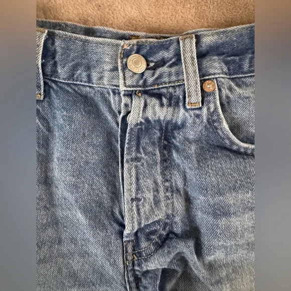 We The Free Free People Boho Festival Denim Cutoff Shorts Size 25 - Picture 3 of 8